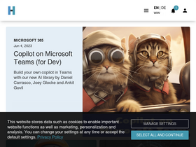 'hubsite365.com' screenshot