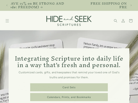 hideandseekscriptures.org homepage screenshot