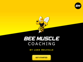 beemuscle.com homepage screenshot