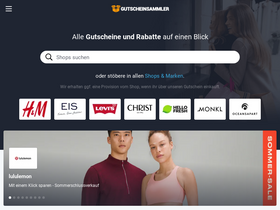 'gutscheinsammler.de' screenshot