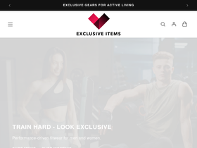 exclusiveitems.online homepage screenshot