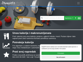 'keepitfit.rs' screenshot