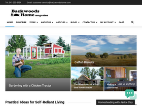 'backwoodshome.com' screenshot