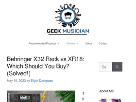 'geekmusician.com' screenshot