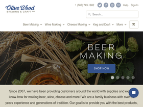 olivewoodbrewing.com homepage screenshot