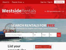 'westsiderentals.com' screenshot