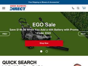 'snowblowersdirect.com' screenshot