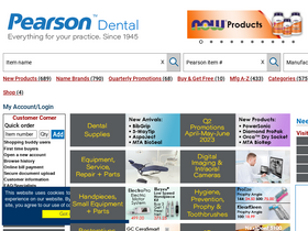 'pearsondental.com' screenshot