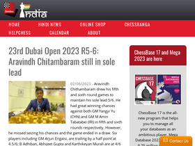 'chessbase.in' screenshot