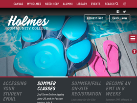 'holmescc.edu' screenshot