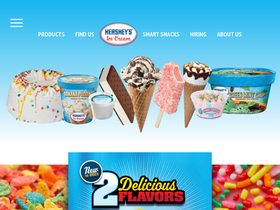 'hersheyicecream.com' screenshot
