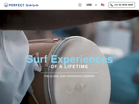'perfectwavetravel.com' screenshot