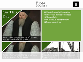 'tudorsociety.com' screenshot