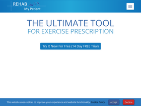 'rehabmypatient.com' screenshot