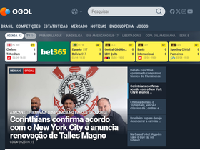 'ogol.com.br' screenshot