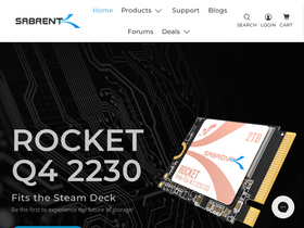 'sabrent.com' screenshot