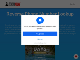 'revealname.com' screenshot