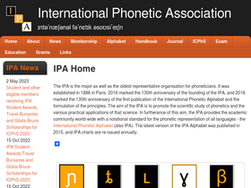 'internationalphoneticassociation.org' screenshot
