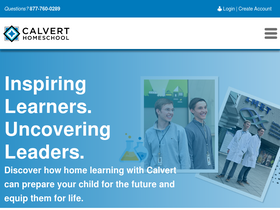 'calverthomeschool.com' screenshot