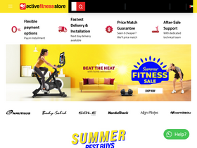 'activefitnessstore.com' screenshot
