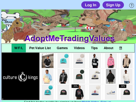 'adoptmetradingvalues.com' screenshot
