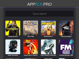 'appfly.pro' screenshot