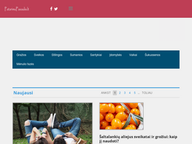 'patarimupasaulis.lt' screenshot