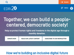 'edri.org' screenshot