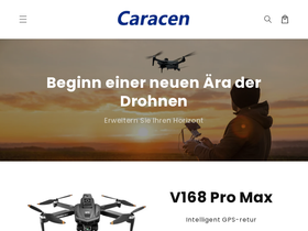 Caracen homepage screenshot