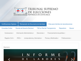 'tse.go.cr' screenshot