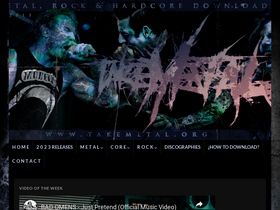 'takemetal.org' screenshot
