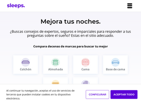 'sleeps.es' screenshot