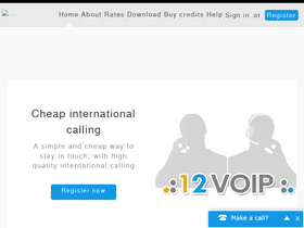 '12voip.com' screenshot