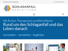 'schlaganfallbegleitung.de' screenshot