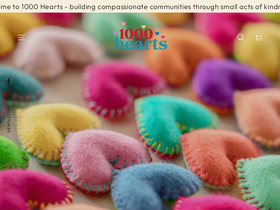 1000hearts.com.au homepage screenshot
