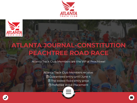 'atlantatrackclub.org' screenshot