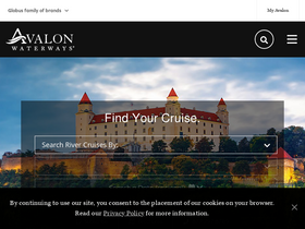 'avalonwaterways.com' screenshot