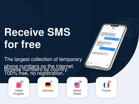 'receiveasmsonline.com' screenshot