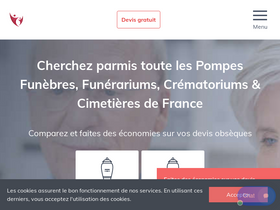 'obseques-infos.com' screenshot