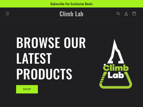 climb-lab.com homepage screenshot