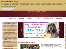 'manytearsrescue.org' screenshot