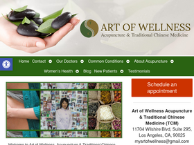 'myartofwellness.com' screenshot