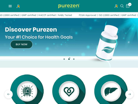 Purezen website screenshot