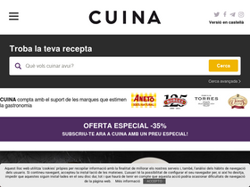'cuina.cat' screenshot