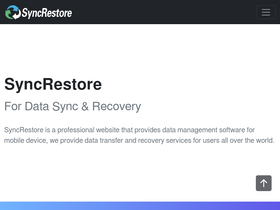 'syncrestore.com' screenshot