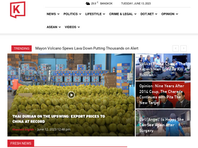 'khaosodenglish.com' screenshot