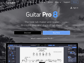 'guitar-pro.com' screenshot