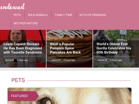'endeared.com' screenshot