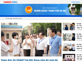 'hanoi.edu.vn' screenshot