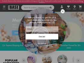 'thebasewarehouse.com.au' screenshot